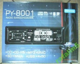 RADIO SAMOCHODOWE 4x40WCD CD-RW MP3 PY-8001