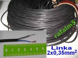 Przewód kabel płaski AUDIO 2x0,35mm2 2x 0,35 mm2